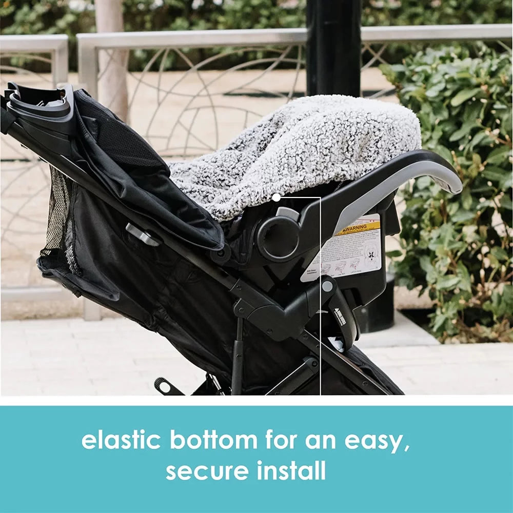 Winter Baby Car Seat Cover with Warm Sherpa Lining B71075