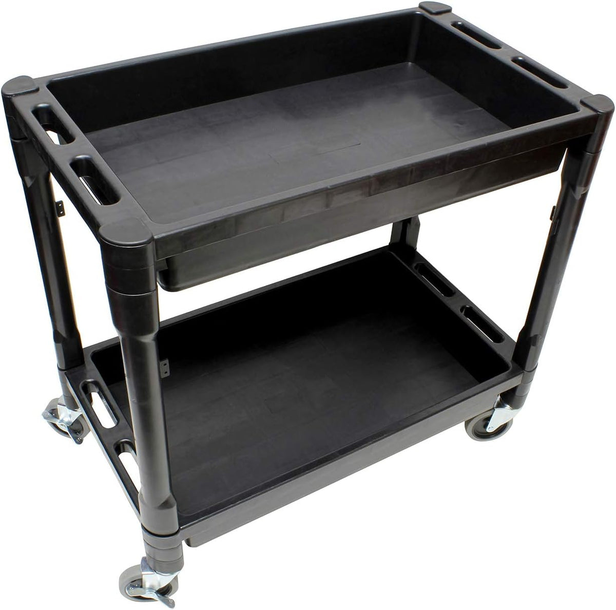 Plastic Utility Rolling Cart with Shelves K680