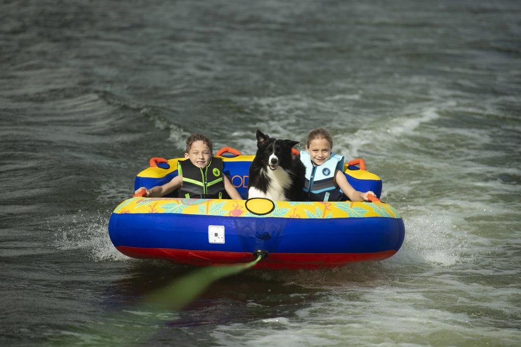 Yellow 2 Person Inflatable Towable Tube E42924