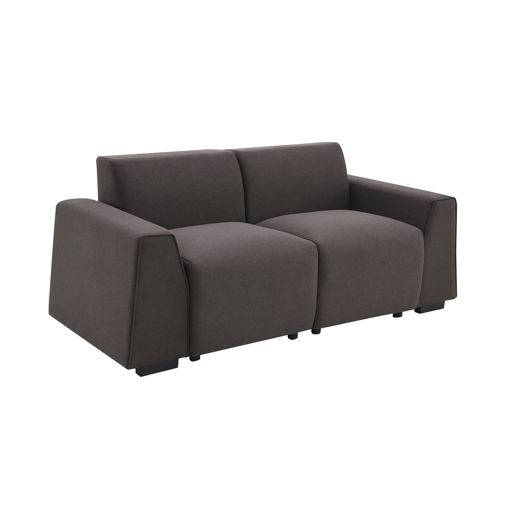 70" Linen Fabric 3 Seater Sofa with Wide Armrests I323