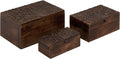 Wood Carved Box Set of 3 R704507