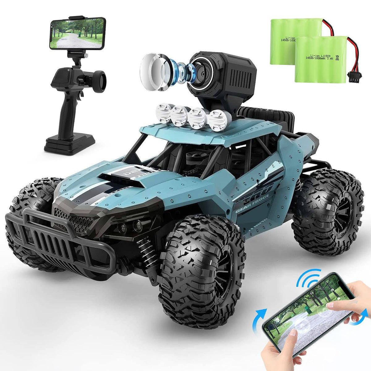 Remote Control Car with 720p HD FPV Camera 1/16 Scale Off-Road Truck B897