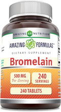 Bromelain 500 Mg Tablets Supplement (240 Count) R57543