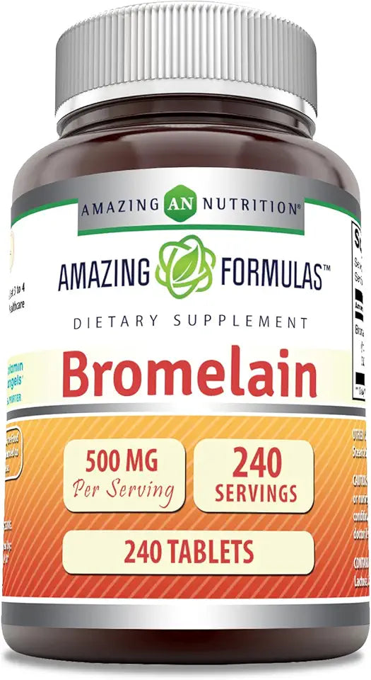 Bromelain 500 Mg Tablets Supplement (240 Count) R57543