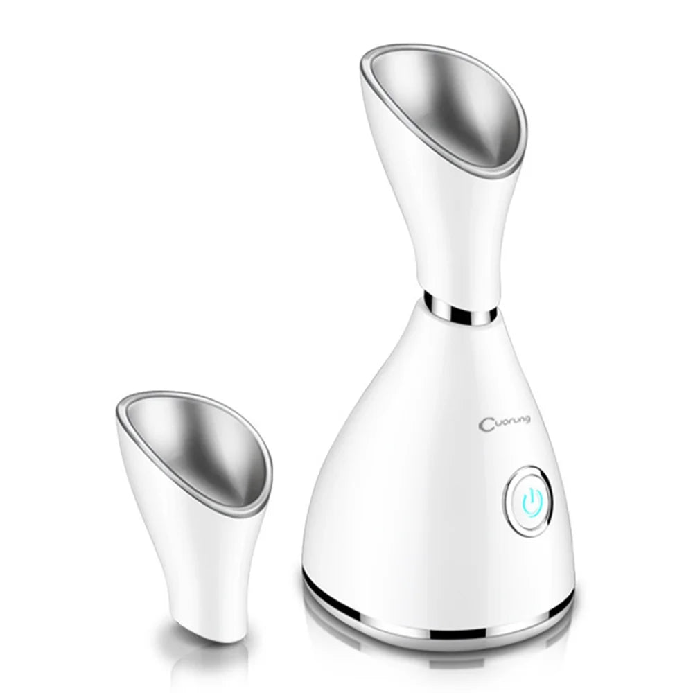 White Touch Switch Warm Cold Mist Facial Steamer U792627