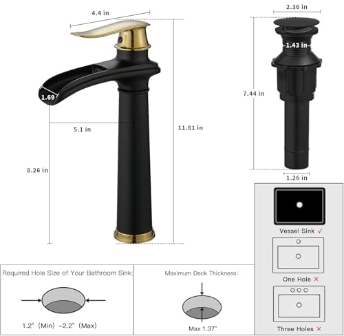 Brushed Nickel Waterfall Vessel Sink Faucet with Pop Up Drain E762