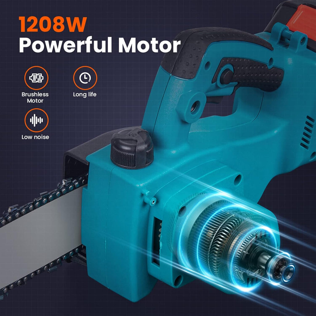 8 Inch Cordless Electric Chainsaw with 2 Batteries E772