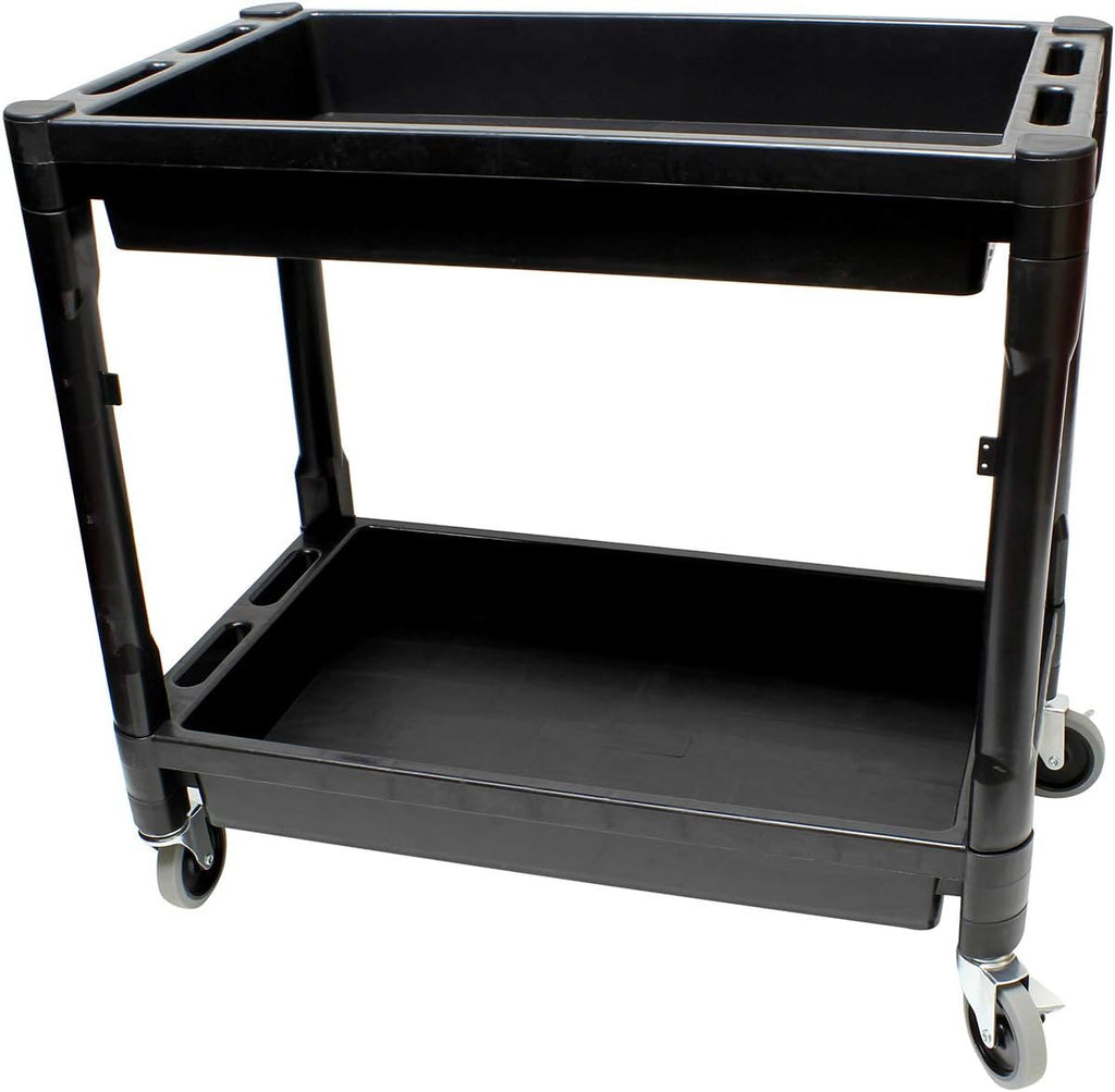 Plastic Utility Rolling Cart with Shelves K680