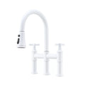 Bridge Kitchen Faucet with Pull Down Sprayer I63813