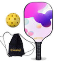 Irregular Shape Glow in The Dark Glassfiber Graphite Pickleball Paddles S8261