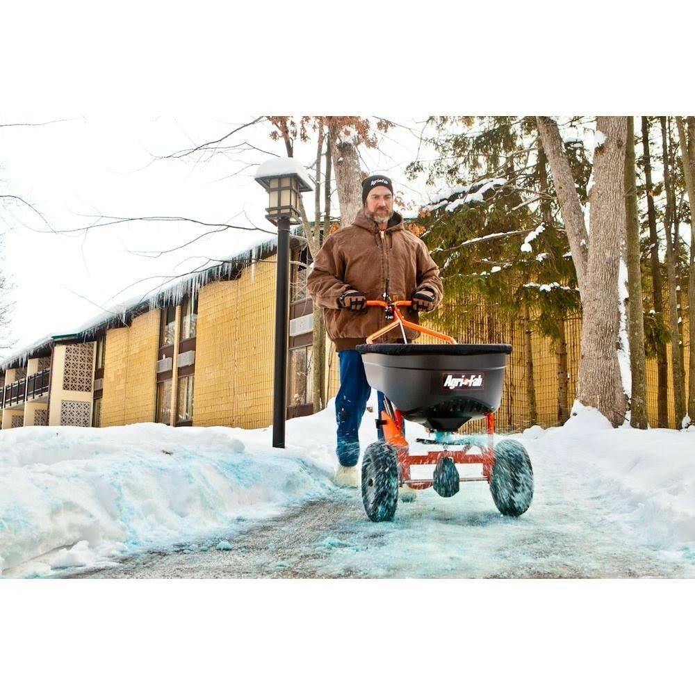 130 lb Push Broadcast Salt Spreader X79025