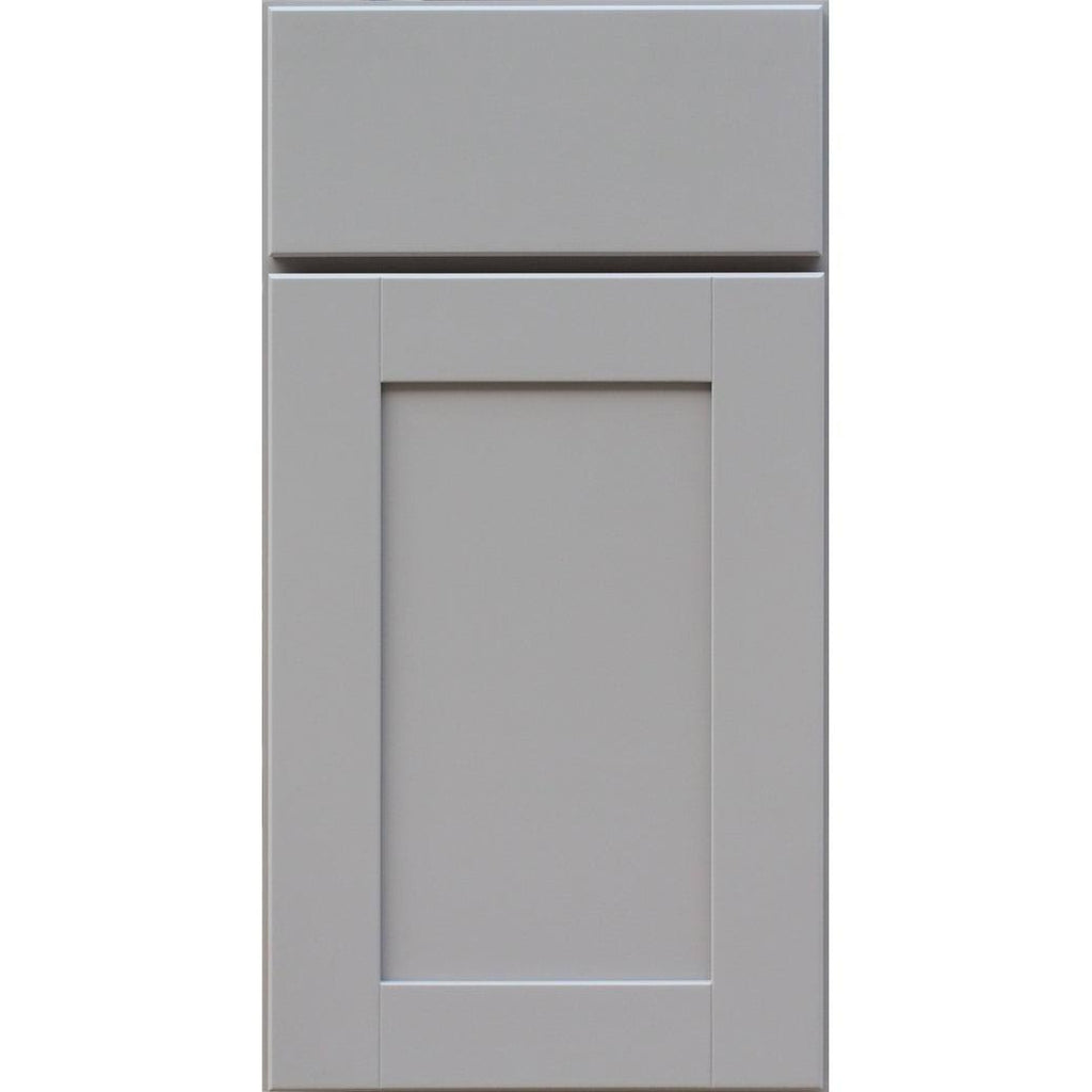 Dove Gray Single Door Base Cabinet with Dovetail Drawer W413279