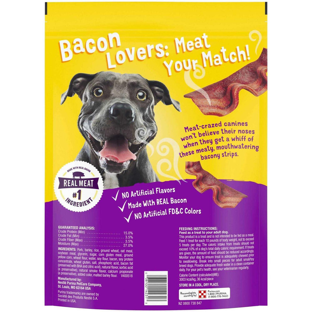 Bacon Strips Dog Treats T8530