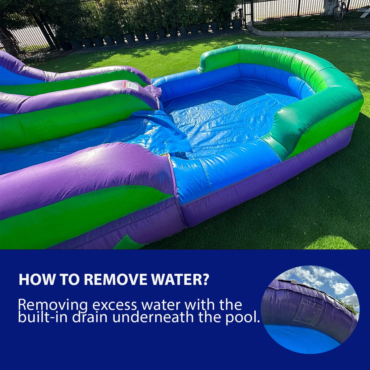 Commercial Grade Inflatable Water Slide with Pool O56884