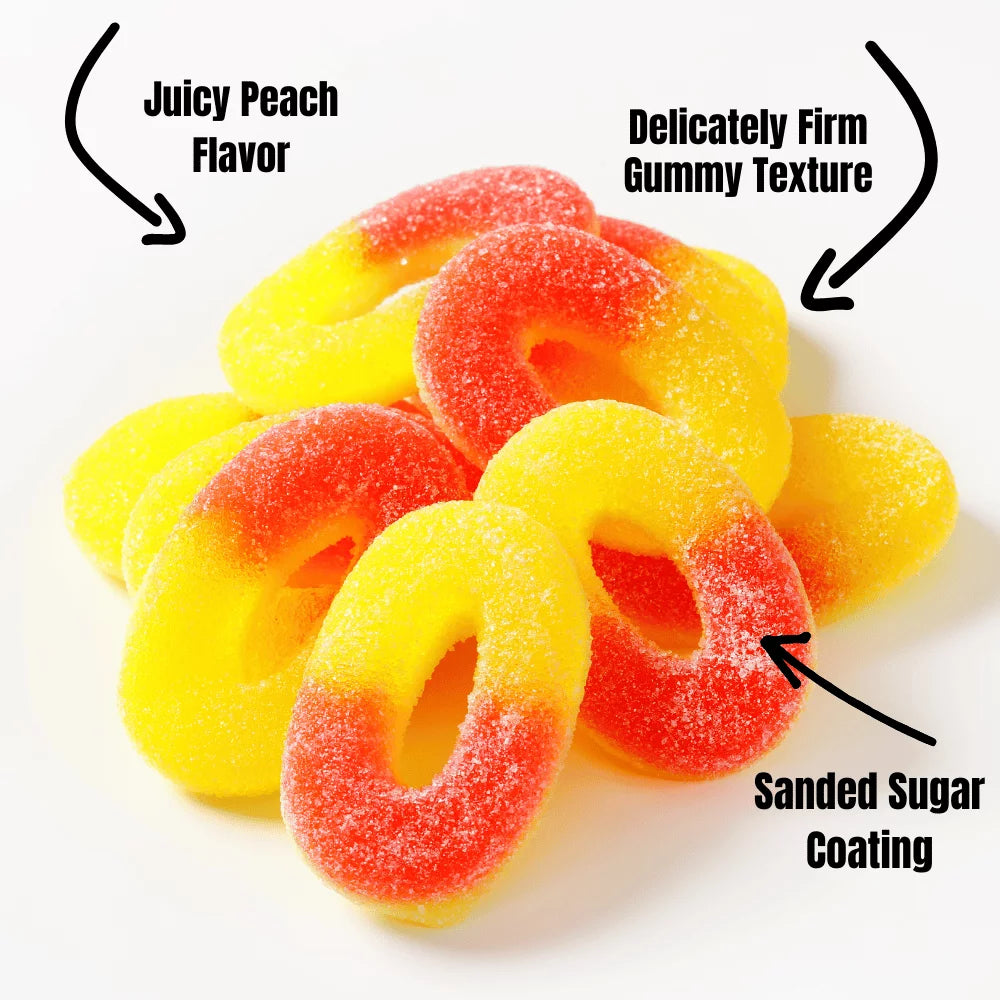 Peach Rings 2.25 Pounds Set of 3 C86096