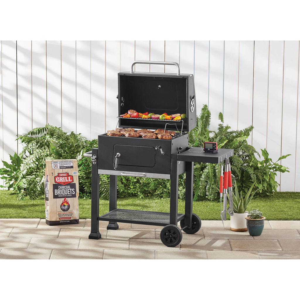 Heavy Duty 24-inch Charcoal Grill, Black I5835
