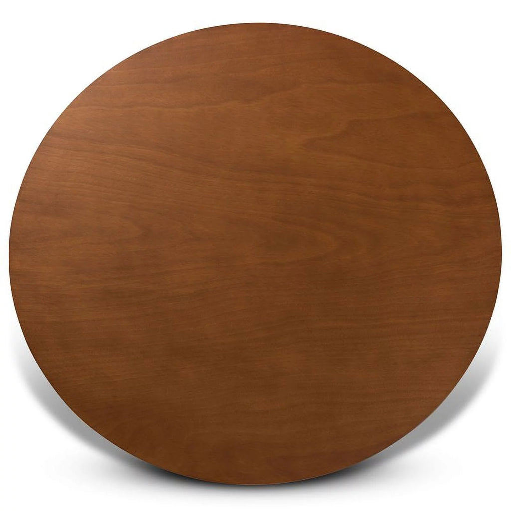 Walnut Round Wood Dining Table Y3109