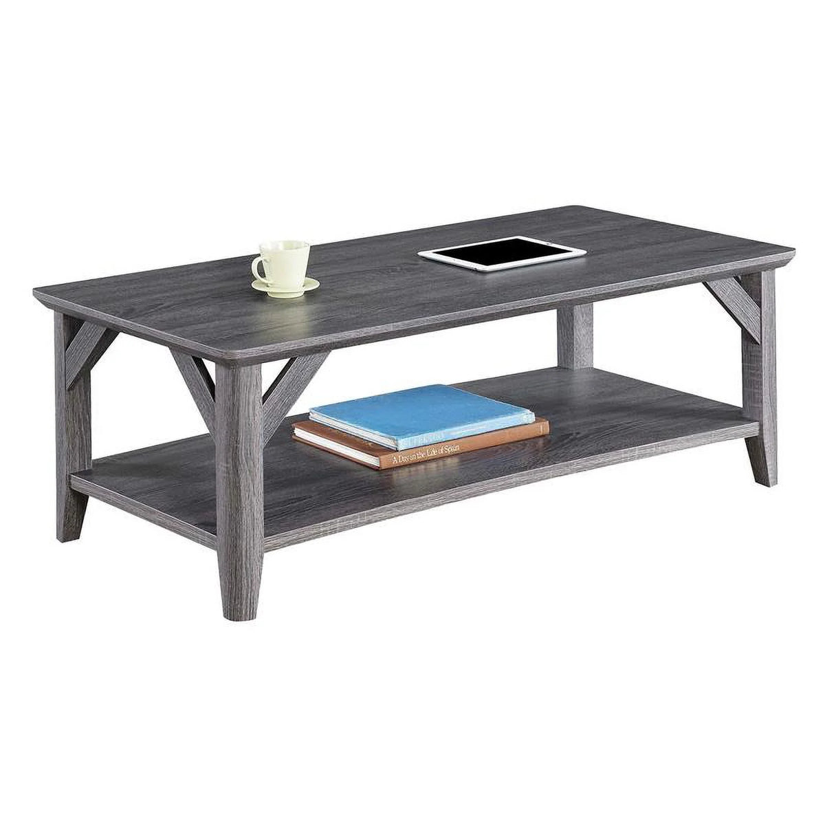 Gray Wood Coffee Table N97059