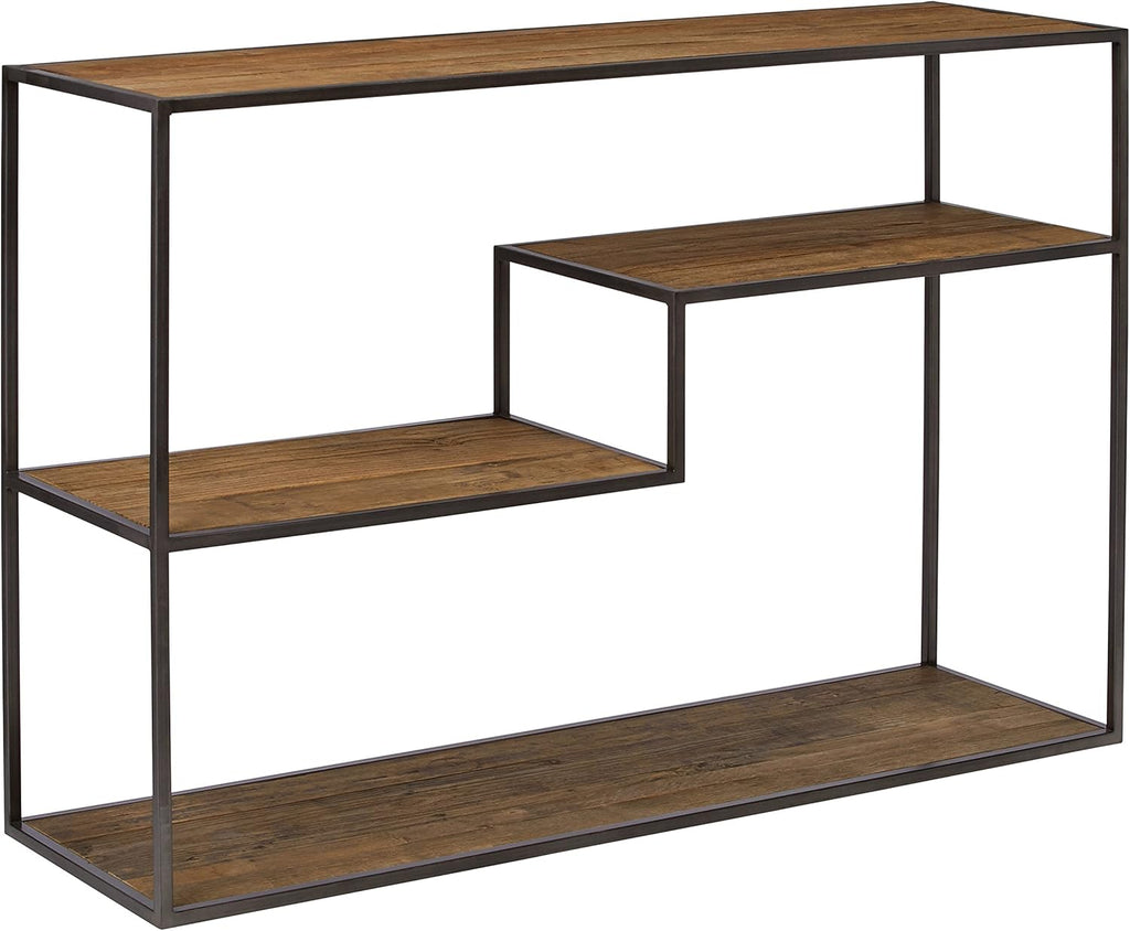 Mid-Century Modern Wood and Metal Bookcase W524