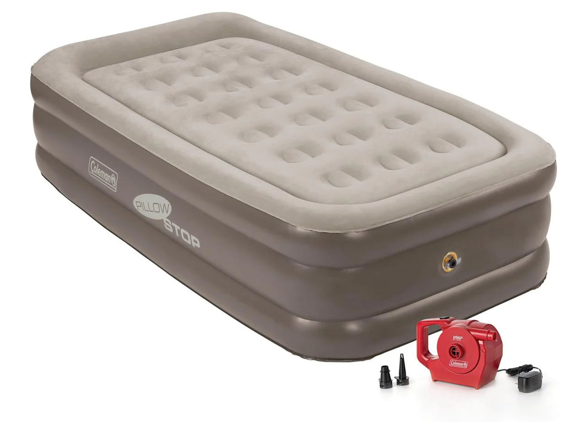 Double-High Airbed with Rechargeable Pump, Twin B371154