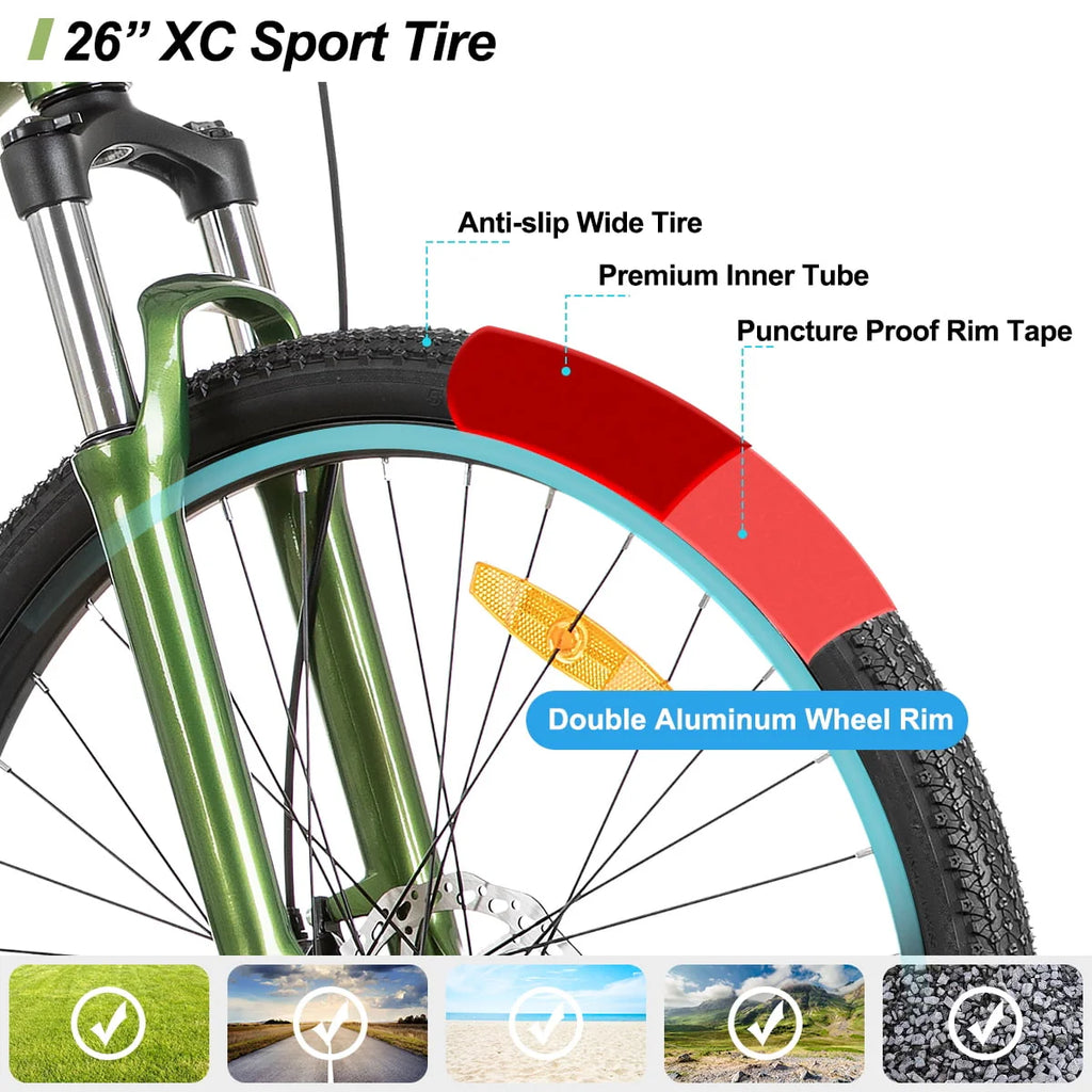 26 inch 24 Speeds Mountain Bike F968