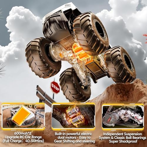 1:16 Scale Waterproof 4WD Amphibious Remote Control Toy Car Y75011
