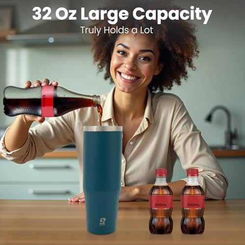 40 oz Stainless Steel Insulated Tumbler with Lid and Straw F15070