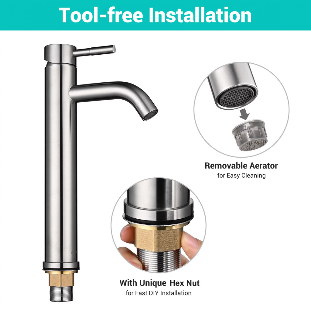 Single Handle Tall Vessel Faucet 2 Packs I808715
