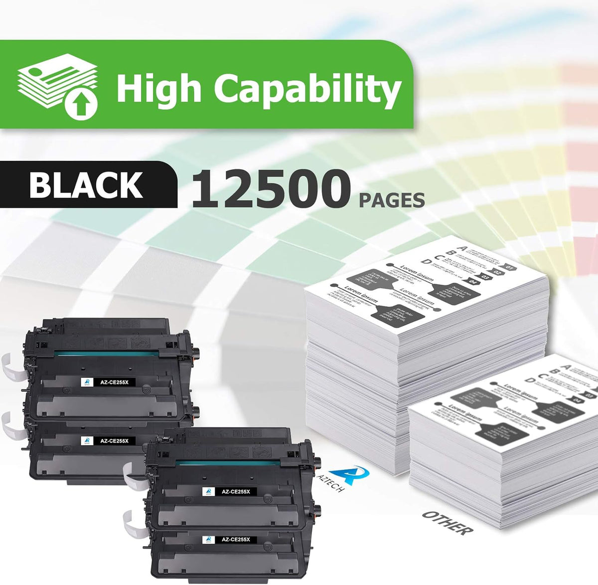 Compatible Black Toner Cartridge 4-Pack Z27186