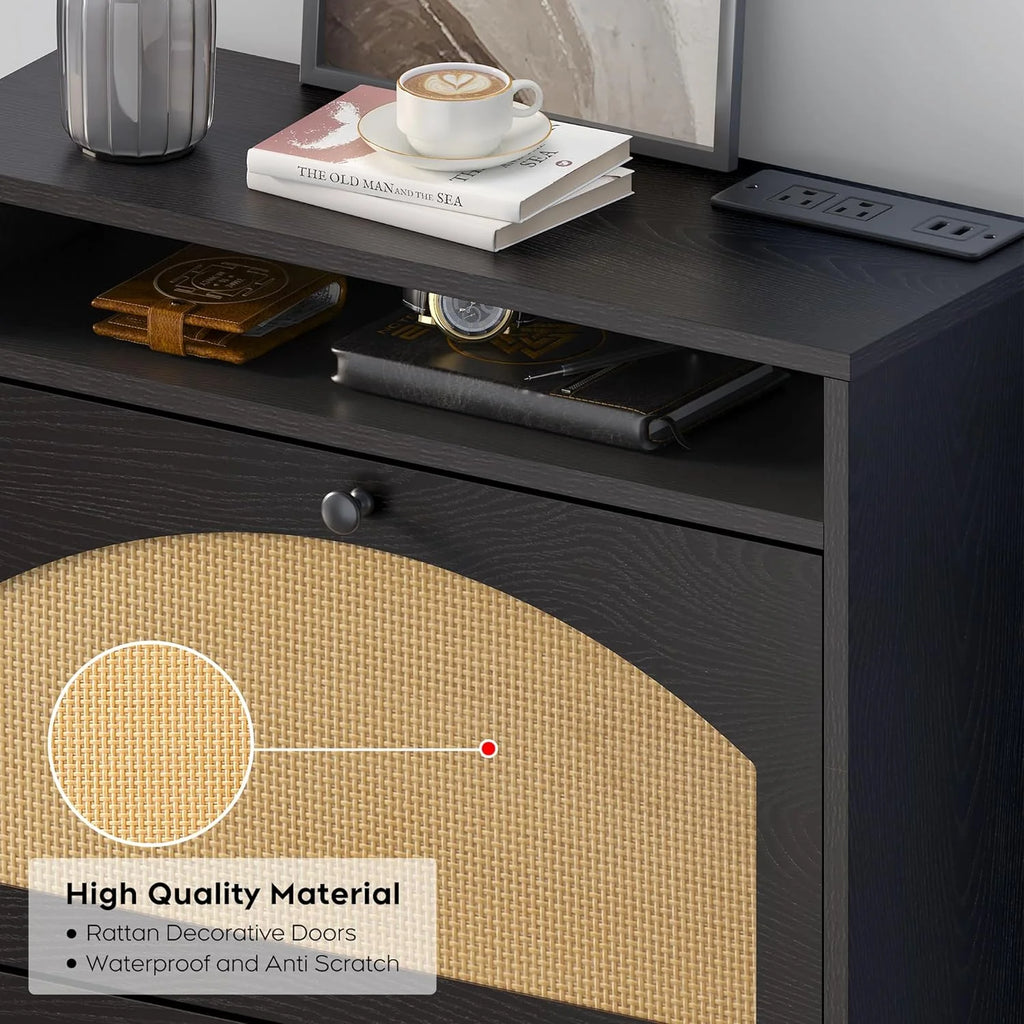 Black Shoe Storage Cabinet N817