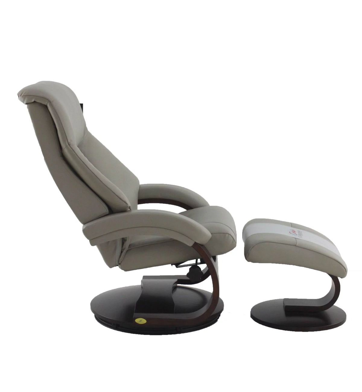 Gray and Black Recliner Chair with Pillow J604