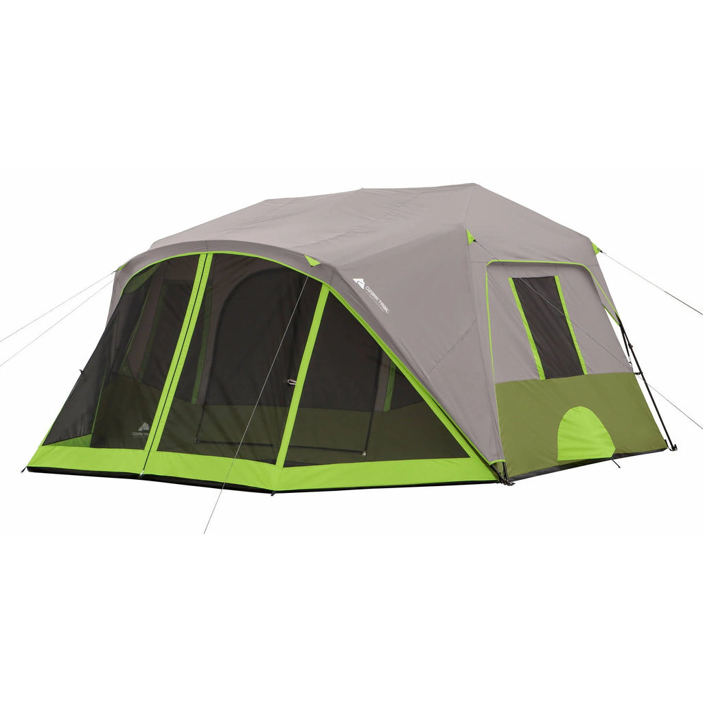 14' x 13.5' 9 Person 2 Room Instant Cabin Tent with Screen Room D8736