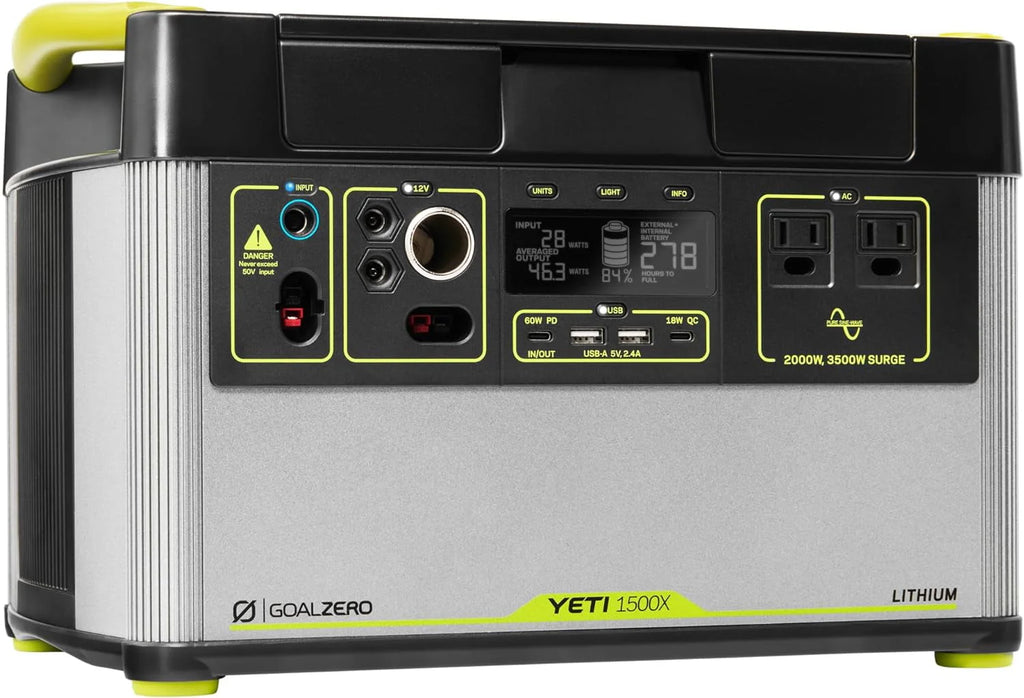 Portable Power Station 1516Wh Lithium Battery 2000 Watt G196
