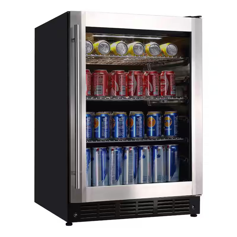 50 Bottle Wine and Beverage Cooler with Stainless Steel Door P1046