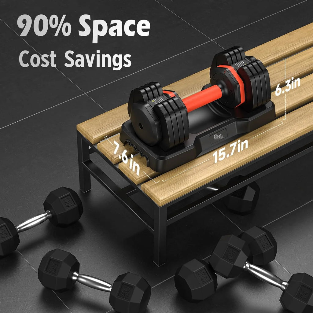 55LB Adjustable Dumbbells F641