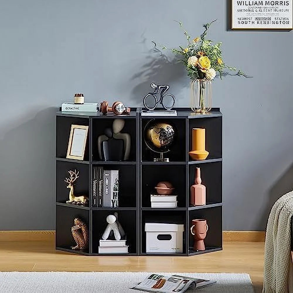 Wooden Corner Cabinet with USB and Outlets Y8282
