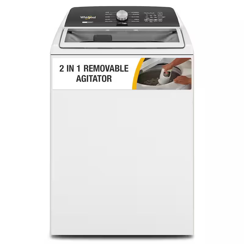 White Top Load Washer with Removable Agitator T370