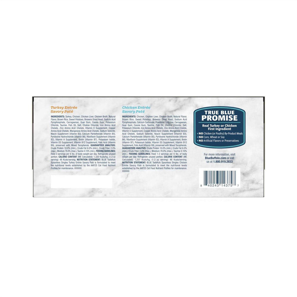 Chicken and Turkey Pate Wet Adult Cat Food Variety Pack M72034