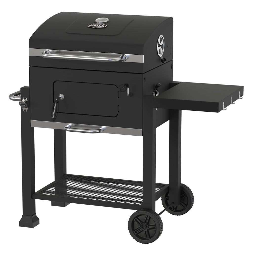 Heavy Duty 24-inch Charcoal Grill, Black I5835