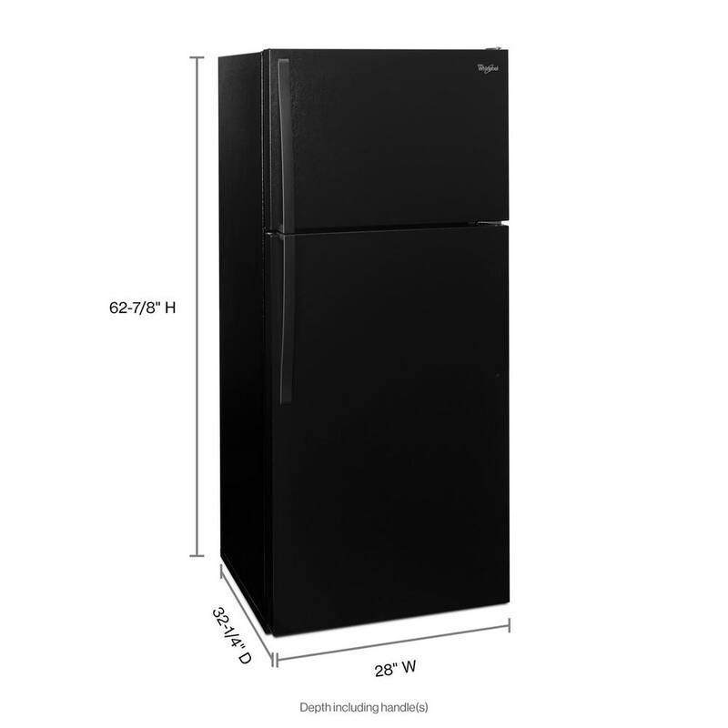 Black Top Freezer Refrigerator D915880
