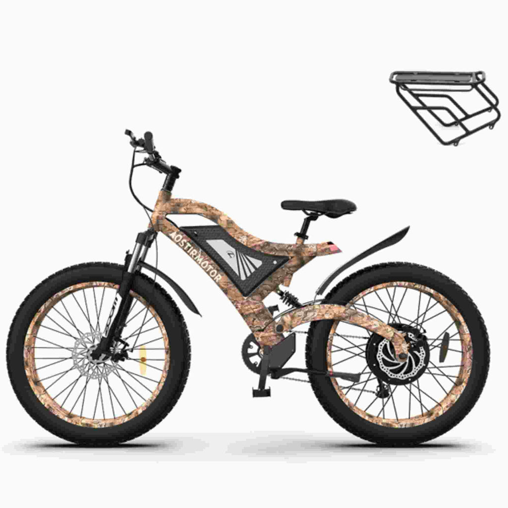 1500W Electric Bike Fat Tire 48V 15AH Removable Lithium Battery K819057