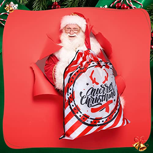 6 Pcs Large Polyester Drawstring Gift Bag B794