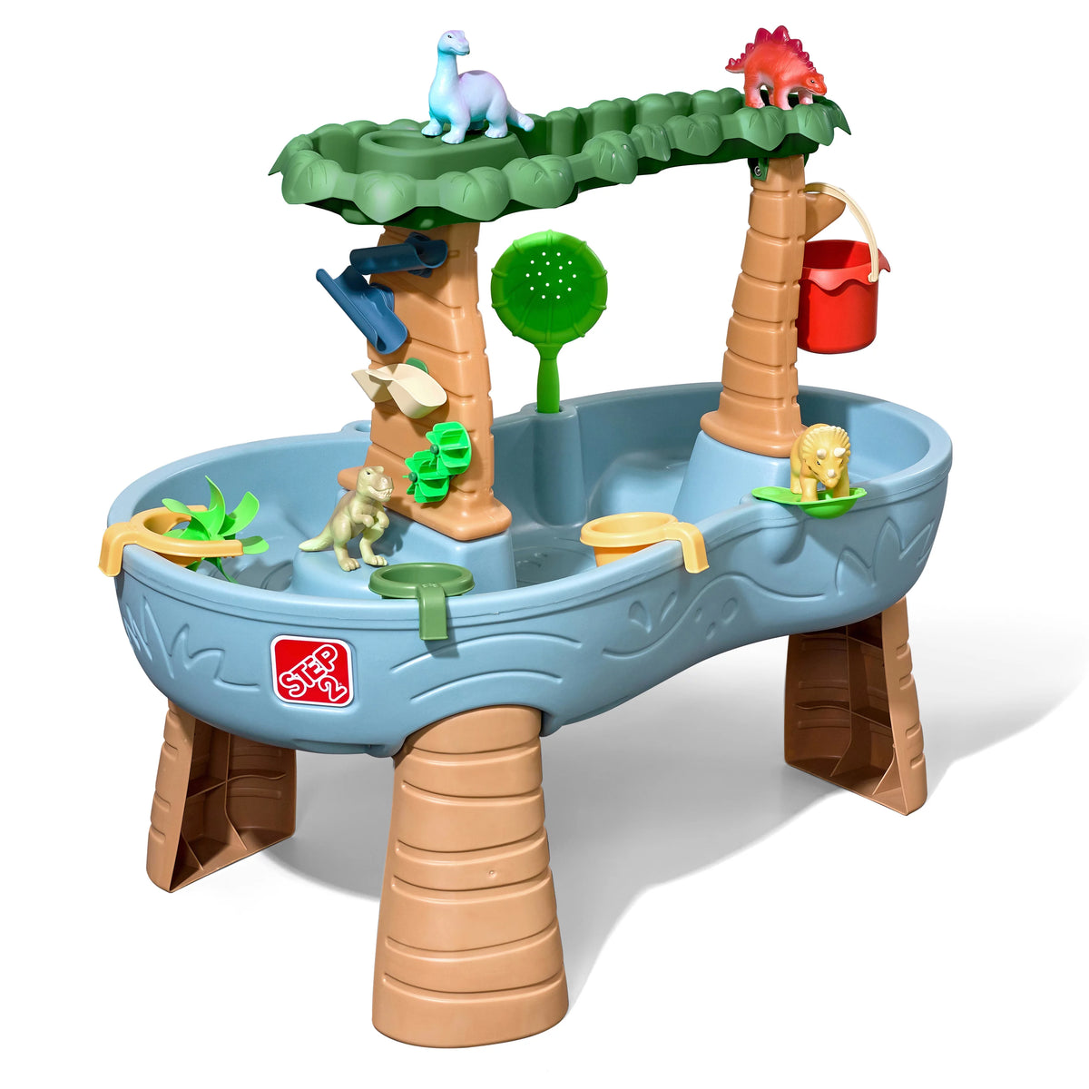 Gray Plastic Water Table with 13-piece Playset F142885