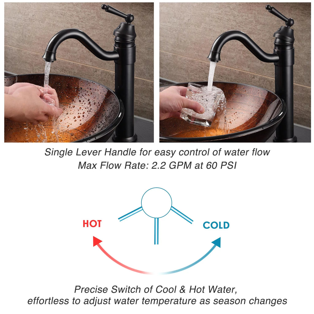 Single Handle Tall Vessel Faucet 2 Packs I808715