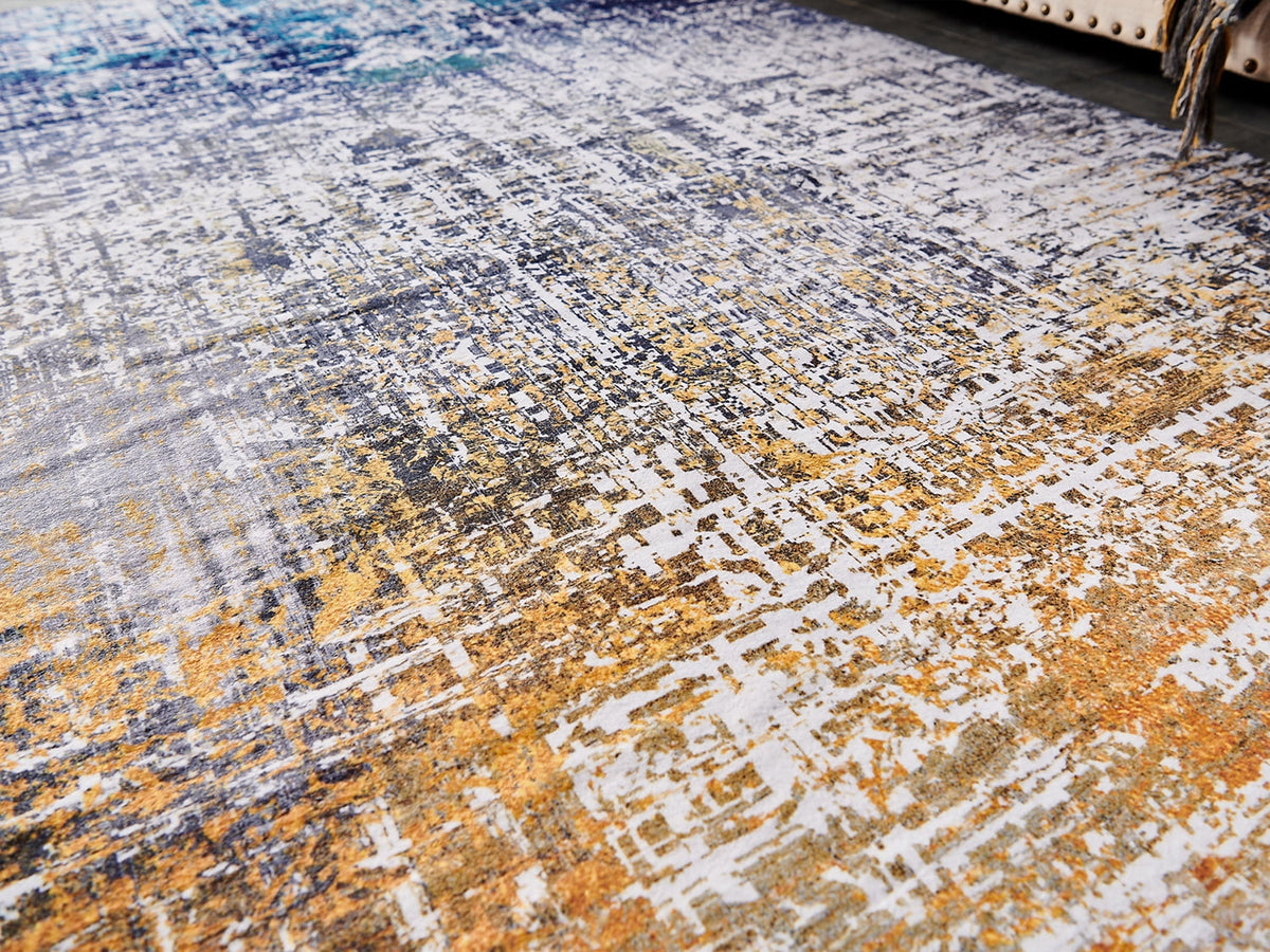Abstract Design Area Rug S8544