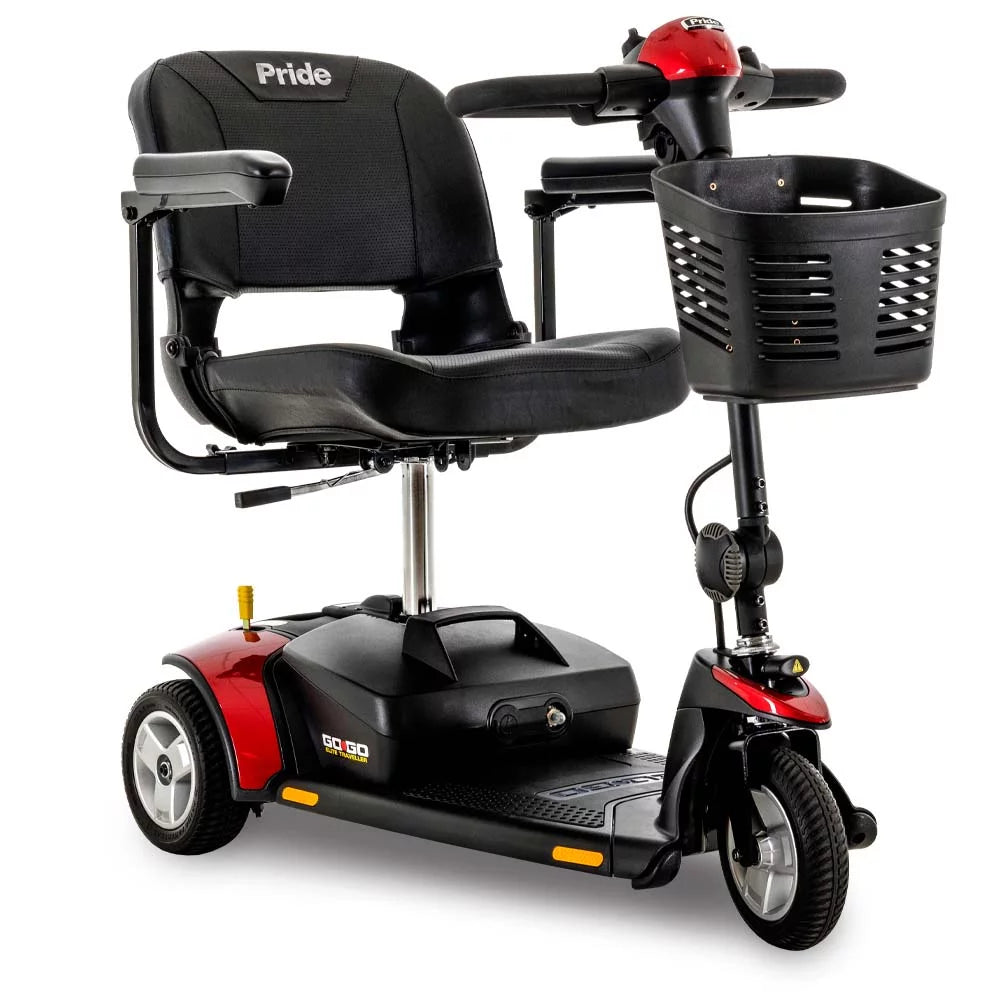 Red 3-Wheel Mobility Scooter W7705