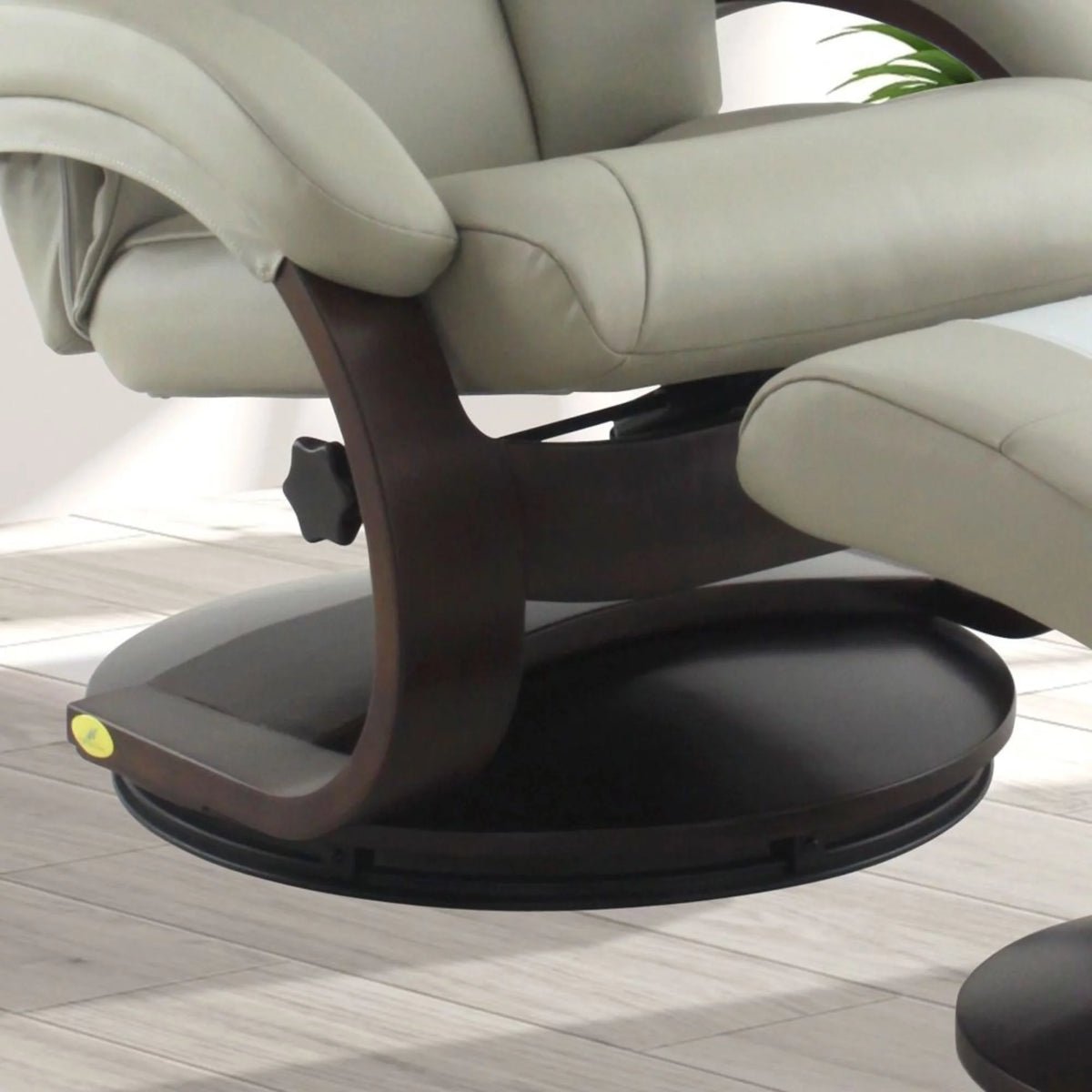 Gray and Black Recliner Chair with Pillow J604