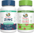 Tart Raspberry Zinc Gummies & Strawberry Vitamin D3+B12 Gummies M26429