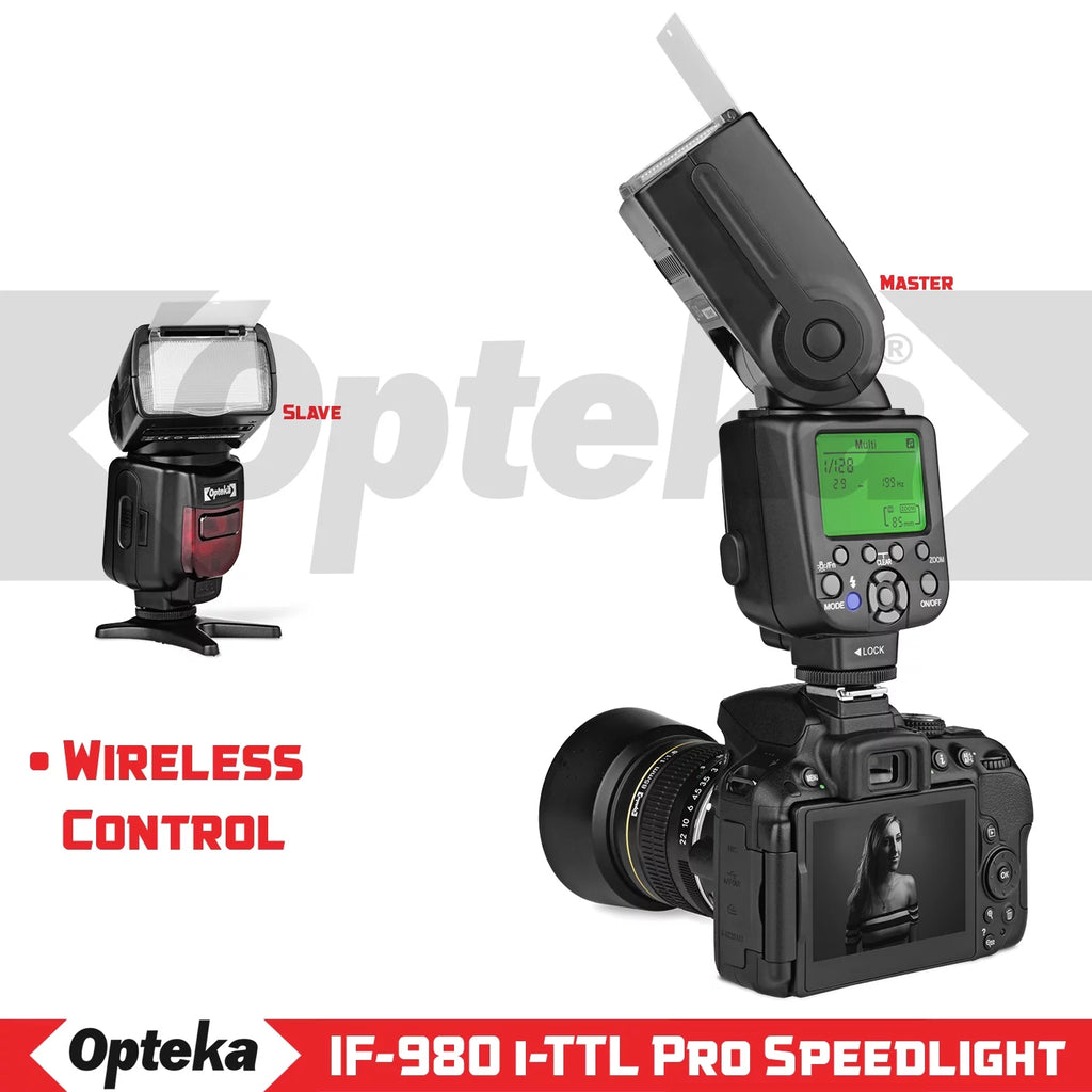 Auto-Focus Speedlight Flash with LCD Display E6191