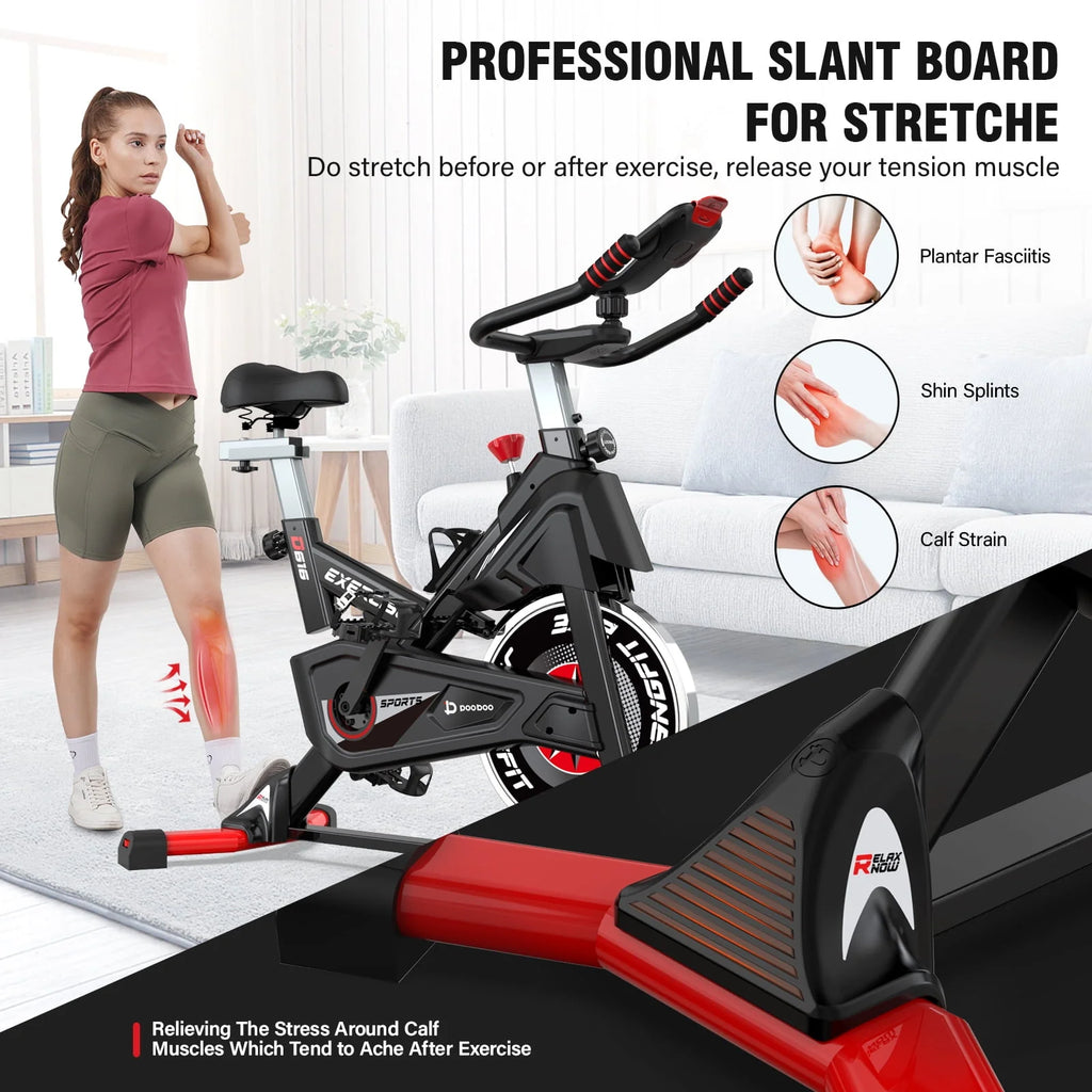 Bluetooth Magnetic Exercise Bike Stationary Bike 40lbs Flywheel Q810576